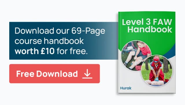 Free First Aid at Work Level 3 handbook – 69-page course guide for learners in Surrey, available to download