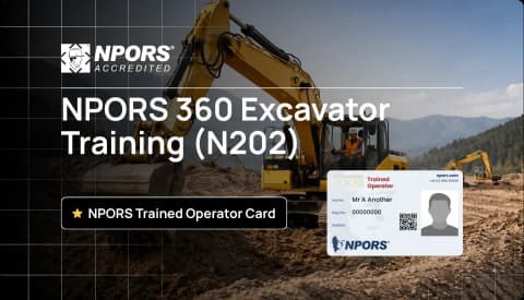 NPORS 360 Excavator Training (N202)
