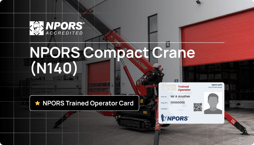 Compact crane performing careful load placement in a busy construction and plant environment