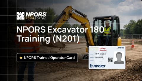 NPORS Excavator 180 Training (N201)