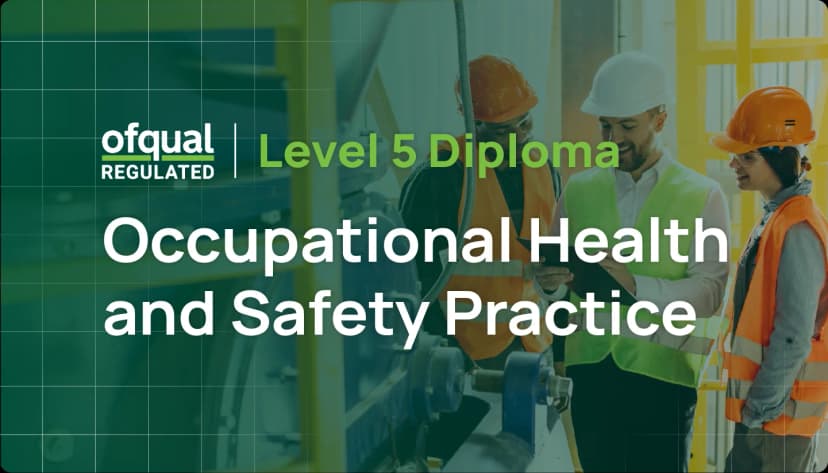 Enrol in the NVQ Level 5 in Occupational Health and Safety to fast-track your IOSH membership and advance your career in safety management.