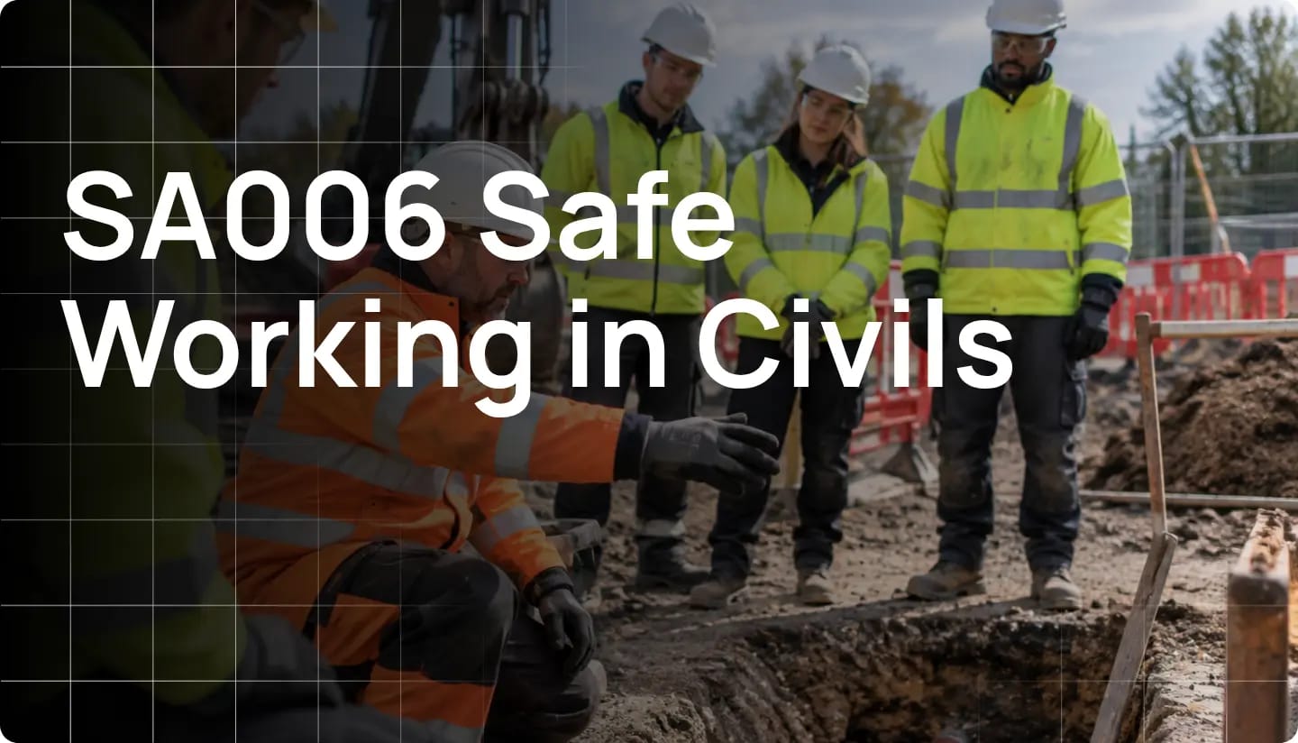Engineer completing SA006 Safe Working in Civils training with Hurak