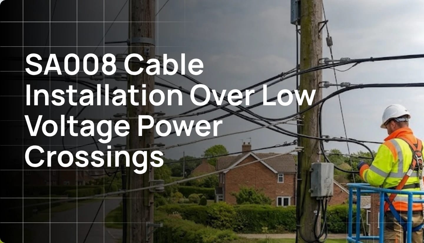 Cable installation over lv power crossing by Hurak with SA008 Course
