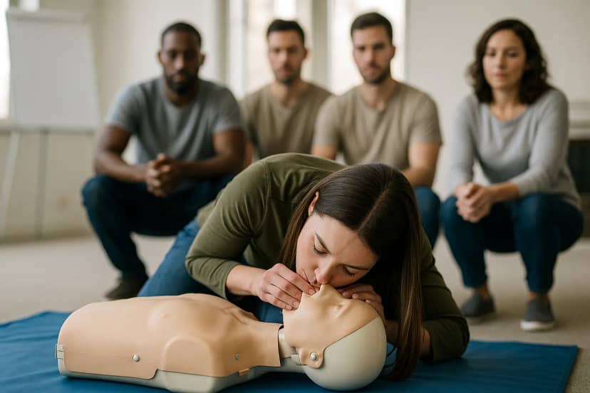 First aid course in Aberdeen, classroom session by Hurak