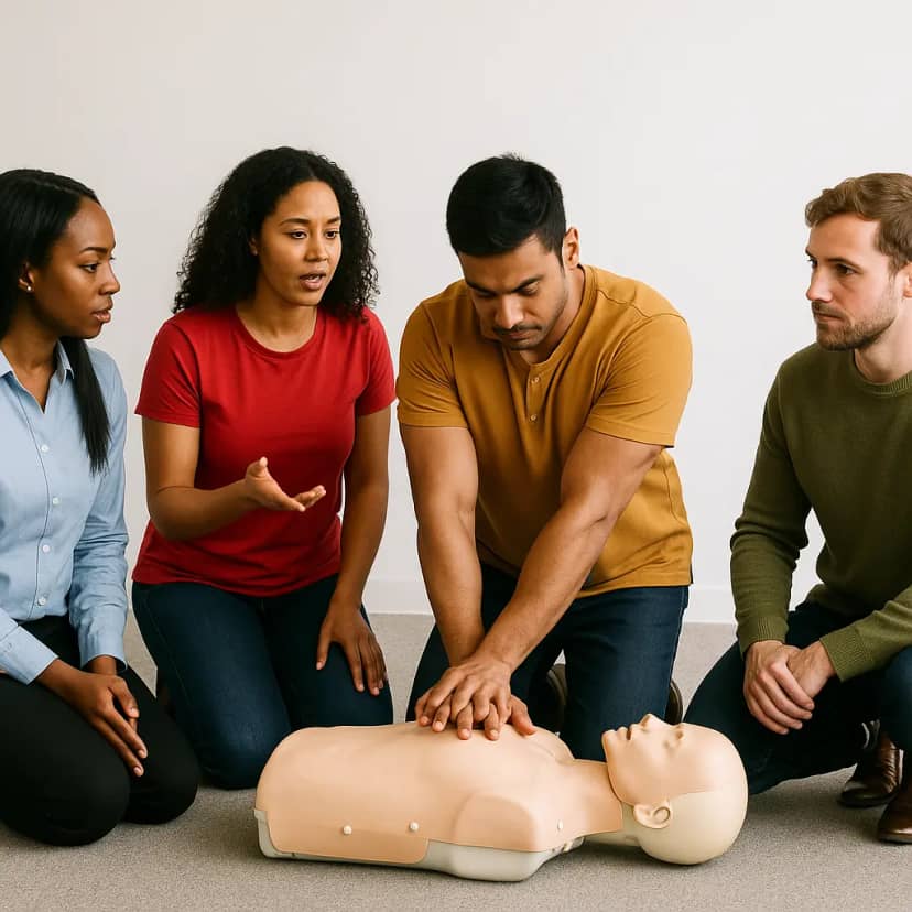 Hero banner for 3-day First Aid at Work course in Aberystwyth by Hurak – Level 3 workplace course with HSE-approved certificate valid for 3 years