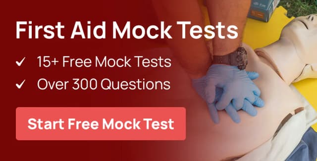 Mock test banner – free First Aid at Work Level 3 mock exams with 300+ practice questions for learners in Elephant and Castle