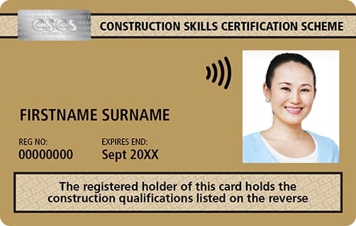 CSCS Gold Card - Advanced Craft