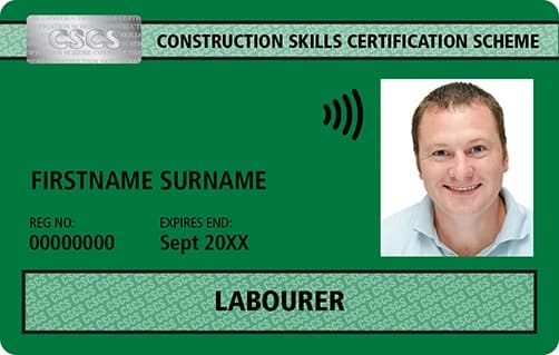 CSCS Green Card - Labourers Card