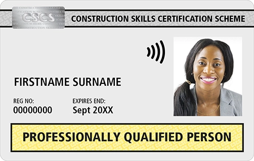 cscs white card for professionally qualified person