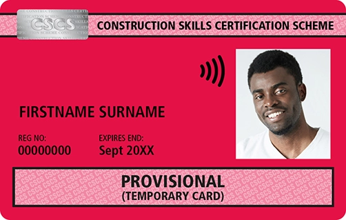 cscs red provisional card