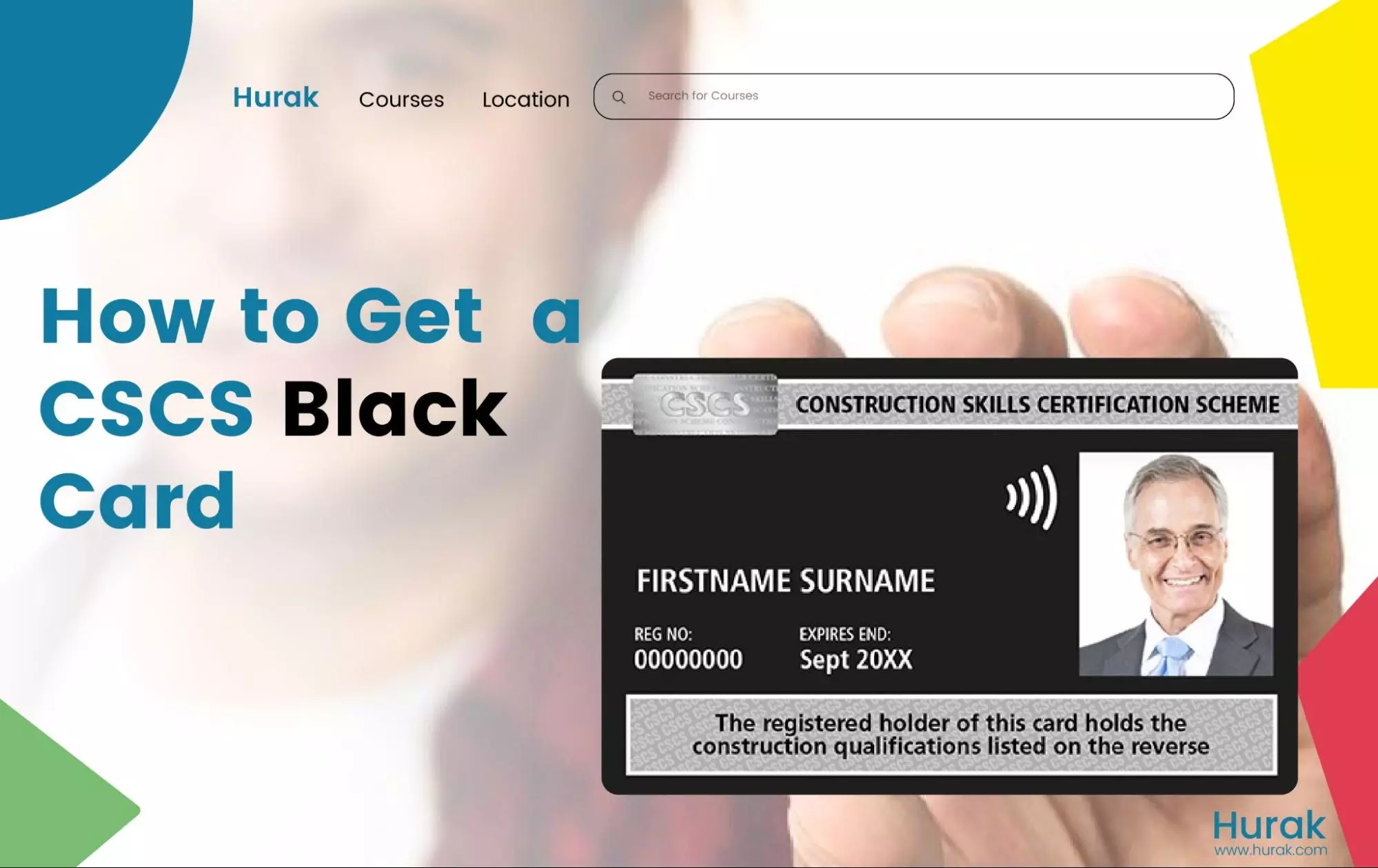 holding a cscs black card