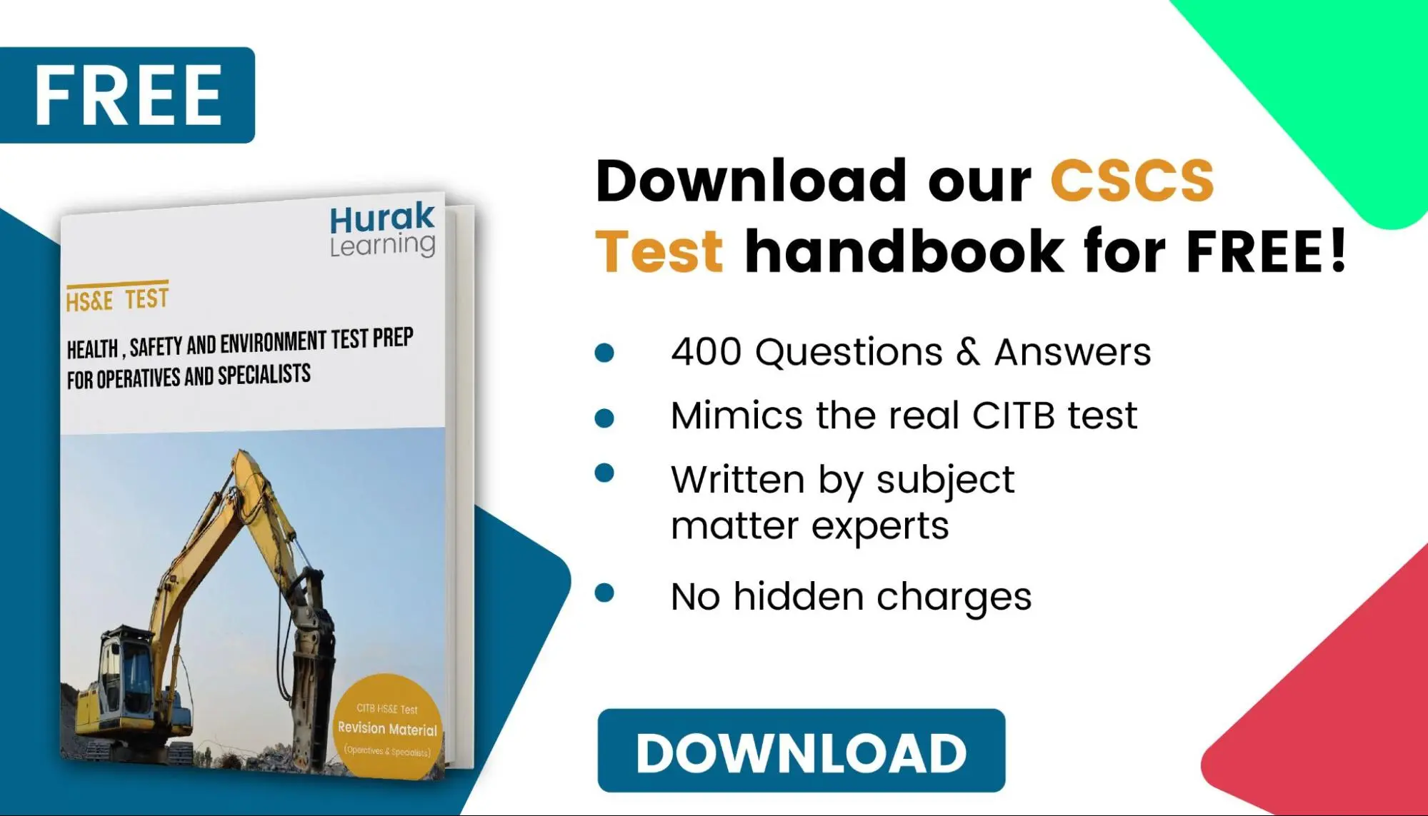 cscs test handbook for free