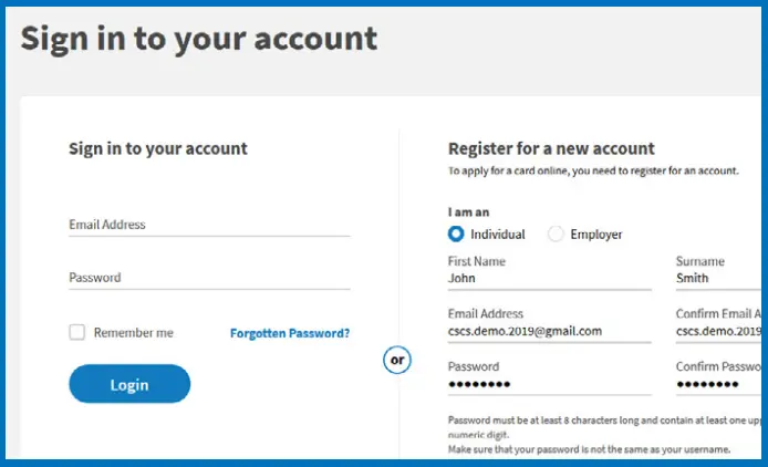 Sign into your account