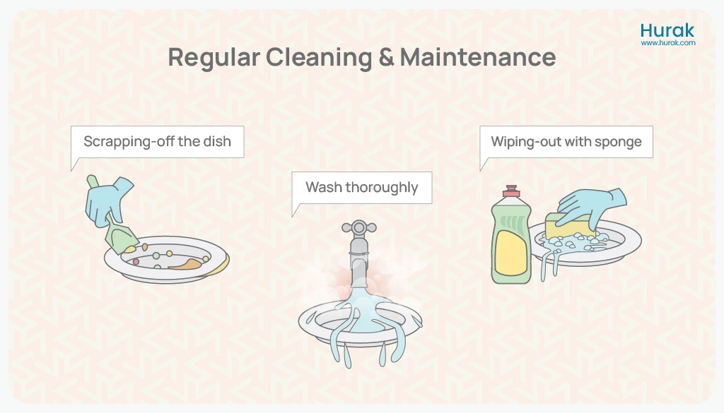 regular cleaning and maintinance