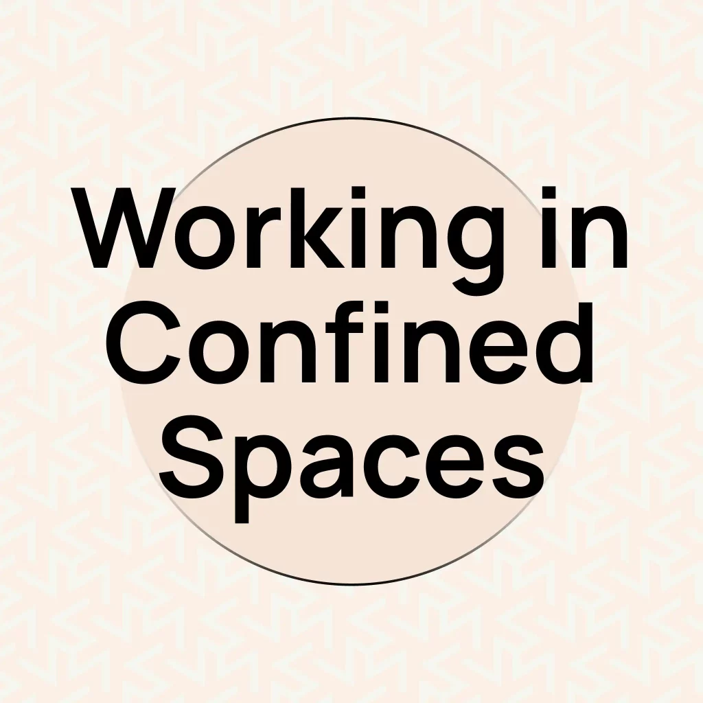Working in Confined Spaces infographic